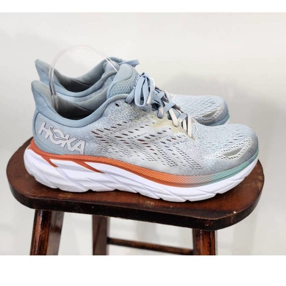 Hoka One One Shoes - Women's Hoka One One Clifton 8 Running Shoes Size 7.5 D W Wide